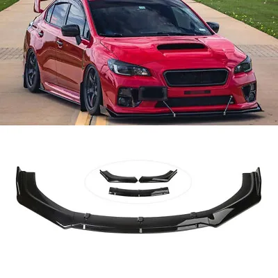 For Subaru WRX 2010-2021 Carbon Fiber Front Bumper Lip Splitter Double Layer GT • $62.95