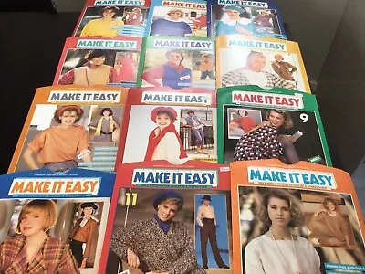 Marshall Cavendish 1984 Make It Easy Sewing Patterns Series 1-12  • £9