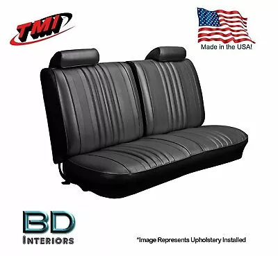 $781.42 • Buy 1970 Chevelle Front Bench Seat & Head Rest Upholstery, Black, TMI, IN STOCK