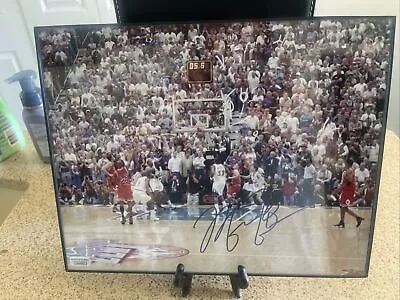 Michael Jordan Last Shot 11x 14 Framed Photo Signed With COA  • $529.95