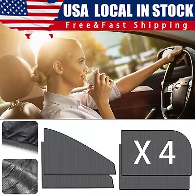 4X Magnetic Car Side Front Rear Window Sun Shade Cover Mesh Shield UV Protection • $7.85