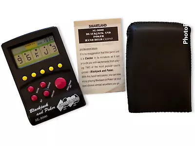 Blackjack Poker SL-9000 Handheld Video Game Smartland Casino Vintage Pocket • $19.99