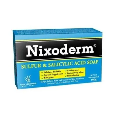 £17.99 • Buy Nixoderm Sulfur & Salicylic Acid Soap 100gm