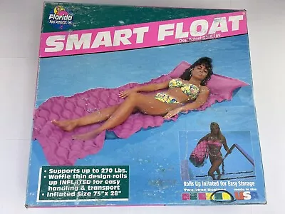 Vintage Air Mattress Lounge 75” X 28  90’s Florida Pool Products Yellow  Green • $19.99