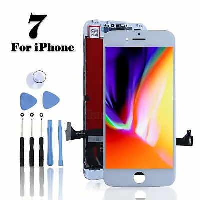For IPhone 7 LCD Screen Replacement Digitizer 3D Touch Retina Display Assembly • £10.88