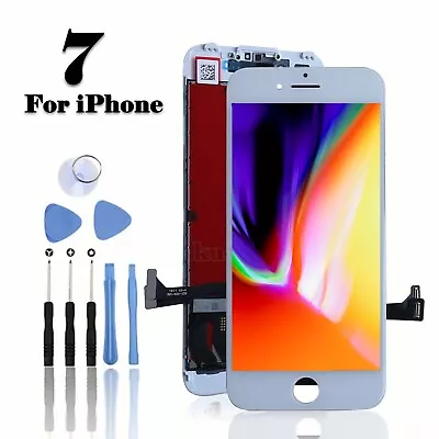 For IPhone 7 LCD Screen Replacement Digitizer 3D Touch Retina Display Assembly • £10.88