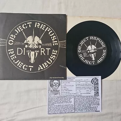 Dirt  - Object Refuse Reject Abuse Ep Crass  Postcard Poster Sleeve • £18