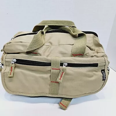 Everest Tavel Camera Utility Bag Pouch Shoulder Strap Handles 15X6X8  Tan • $12.50