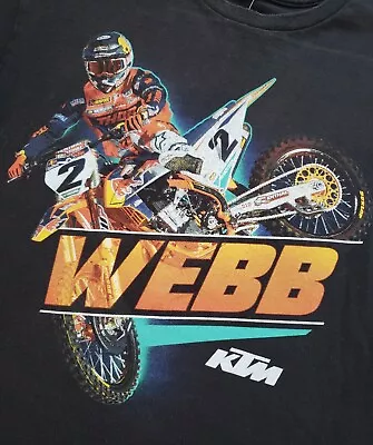 Cooper Webb 2 Mens Size M-L Supercross Double Side Black T-Shirt • $19.99