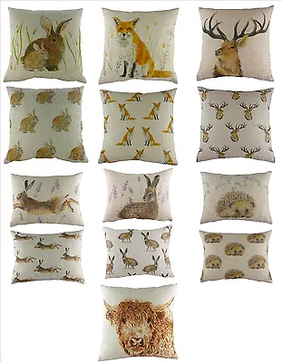 Rural Cushions Animal Cushions With A Natural Rural Feel Polyester Linen Mi... • £17.99