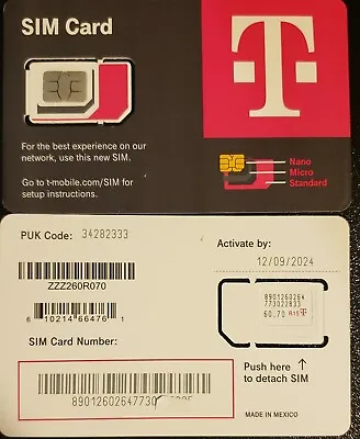 LOT X 50 T-Mobile Sim Card Unactivated  4G TMOBILE SIM CARD. TRIPLE CUT SIM 3IN1 • $600