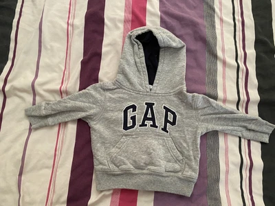 GAP Grey Popover Hoody Hoodie 12-18 Months 1-1.5 Years Unisex • £5