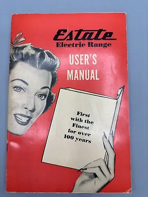 Vintage Estate Brand Electric Range Oven User's Manual • $14