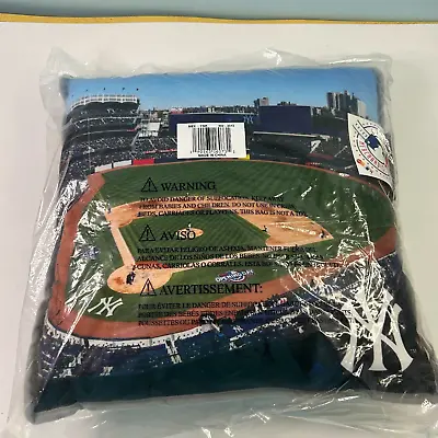New York Yankees Stadium Throw Pillow Forever Collectibles 14 X14  NIB • $19.99