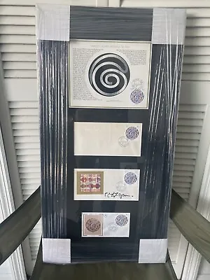 Yaacov Agam  Message Of Peace  Tribute - Framed - HAND SIGNED - Unique Piece! 🔥 • $400
