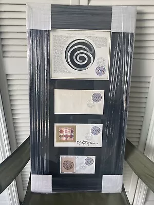 $400 • Buy Yaacov Agam  Message Of Peace  Tribute - Framed - HAND SIGNED - Unique Piece! 🔥