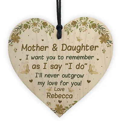 Mother And Daughter Gift Personalised Wedding Gift Poem For Mum From Daughter • £6.99