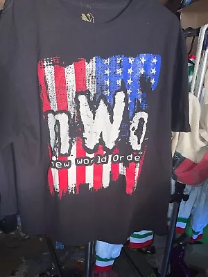 American Flag NWO Black Shirt WCW WWE XL • $30