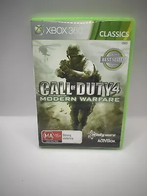 Call Of Duty 4: Modern Warfare + Manual - Xbox 360 - Tested & Working • $9.99