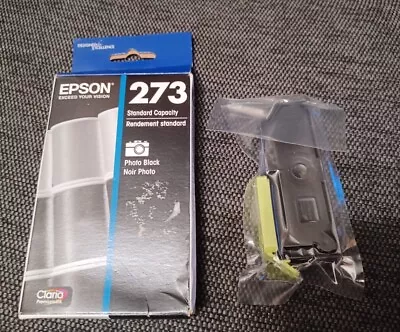 Genuine Epson 273 Black Ink Cartridge Exp 11/2024 Open Box • $6.29