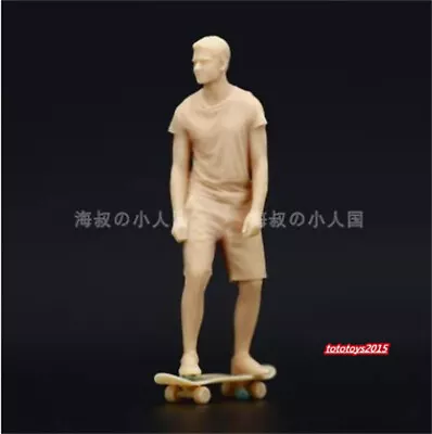 1/87 Skating Man Scene Prop Miniature Doll Figure For Cars Vehicles Model Toys • $12.08