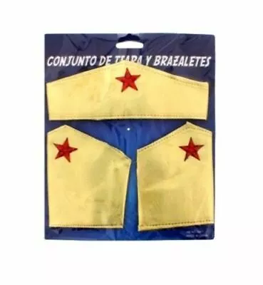 £7.19 • Buy SUPERHERO COSTUME ACCESSORY SET Adult Wonder Women Fancy Dress Cosplay Outfit UK