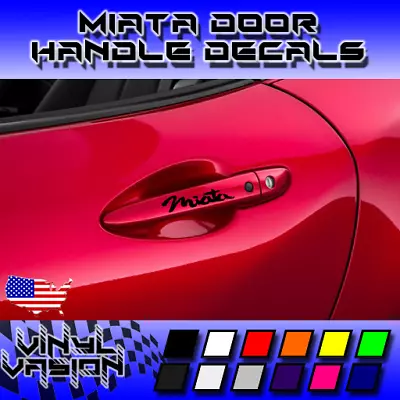 4x Mazda Miata Door Handle Decal Sticker MX-5 Sport Club Grand Touring • $12.49