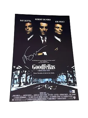 Martin Scorsese Signed Autograph Goodfellas 12x18 Photo Poster Beckett BAS COA D • $425
