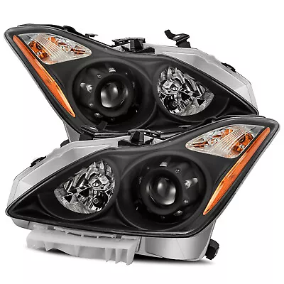For 2008-2015 Infiniti G37/Q60 Black Projector Headlights Lamp LH/RH Replacement • $349.50