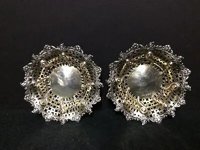 Pair Of Mappin And Webb Sterling Silver Parcel Gilt Pin Trays • $585