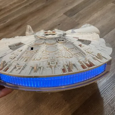 Star Wars Millennium Falcon 2004 OTC Vintage Incomplete Sound Lights Work Hasbro • $44.99