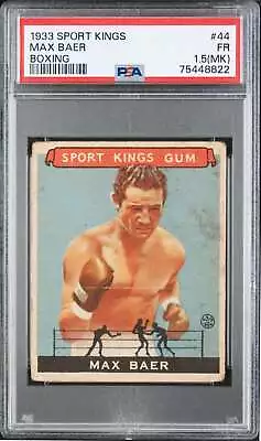 1933 Sport Kings #44 Max Baer Boxing PSA 1.5 Mk  (8822) • $310