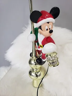 Mickey Unlimited Mr Christmas 1995 Mickey Mouse Lighted Animated Tree Topper • $72