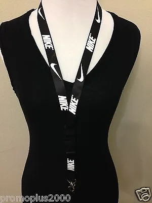 New! Nike Lanyard Black Keychain ID Badge Cell Phone Holder • $5.27