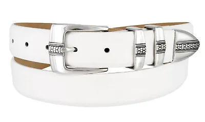 Brandon Men's Italian Calfskin Leather Designer Dress Golf Belt 1-1/8 (30mm)wide • $36.95