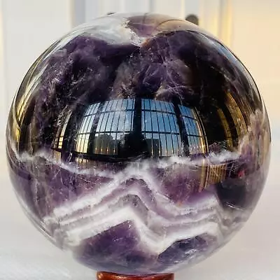 1660g Natural Dream Amethyst Quartz Crystal Sphere Ball Healing • $0.99