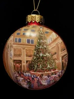 Lg Red Blown Glass Chicago Christmas Ornament~marshall Fields Walnut Room~nwt • $44.91