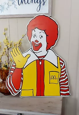 Vintage Retro Ronald McDonald Restaurant Ace Co  Displayed Sign • $450