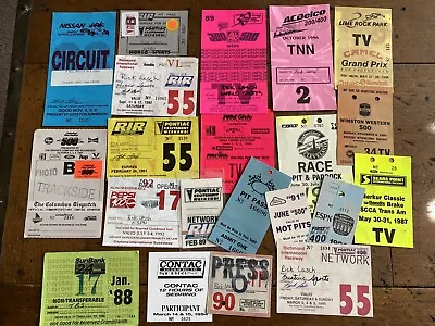 Vintage Lot Of NASCAR TV Media Passes 1980-90s Pit Credentials Garage • $35.99