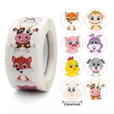£2.59 • Buy Large Animal Head Kids Reward Stickers For Teacher Parents School Praise Labels