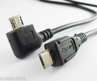 1pc New Right Angle Micro 5 Pin USB Male To Micro 5pin USB Male Cable 1M • $2.29