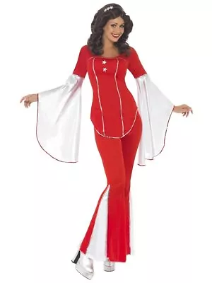 1970's Super Trooper Red Abba Costume Disco Fancy Dress Celebrity Pop Star • $75.95