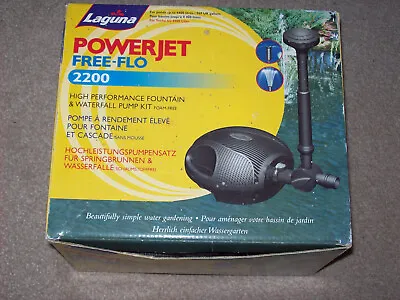 LAGUNA POWERJET 2200 Fountain & Water Feature Pond Pump Garden Fish Pond • £69