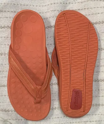 £28.84 • Buy Orthaheel Tide Women’s Size 6 37 Comfort Orthotic Thong Flip Flop Sandals Orange