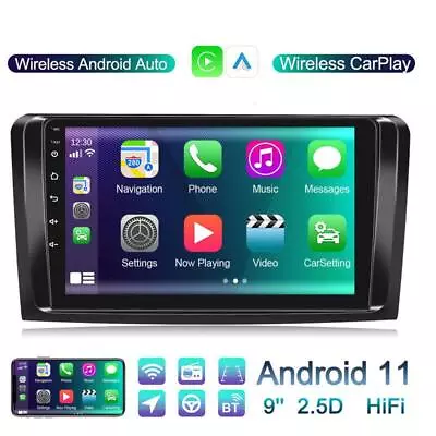 Android 11.0 9  2+32G Car Radio GPS WIFI Carplay Fit For Mercedes Benz ML 05-11 • $207.99