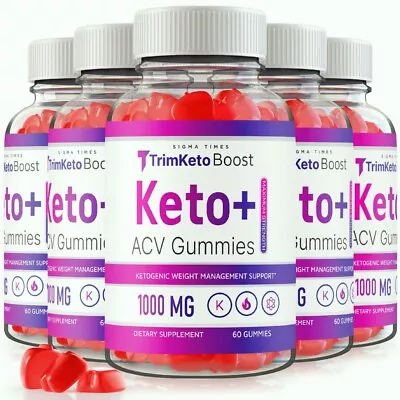 (5 Pack) Trim Keto Boost Keto + ACV Gummies For Advanced Weight Loss Support • $69.95