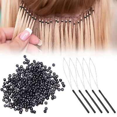 Nano Beads Hair Extensions Wire Pulling Loop Tool For Nano Ring Or Micro Ring GB • £3.79