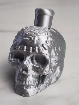 Aztec Mayan Death Whistle Skull Silk Magic Silver Premium 3D-Printed USA • $10.49