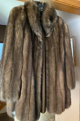 Womens Vintage Revillon Saks Fifth Avenue Sable Fur Coat Size 4-6 • $1900
