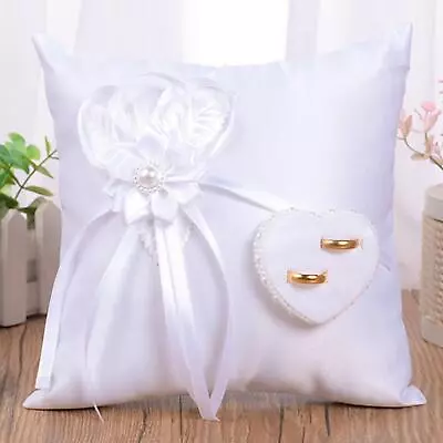 Wedding Rings Pillow Without Rings Rings Bearer Cushion Rings Holder Rings • £10.28